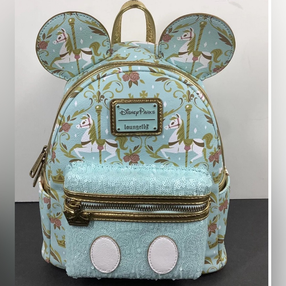 Regal Carousel Disney Parks Loungefly Mickey Main Attraction Backpack #7 NWT
